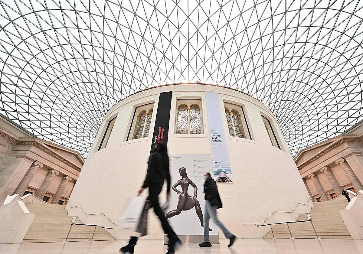 Visitantes en el Museo Británico