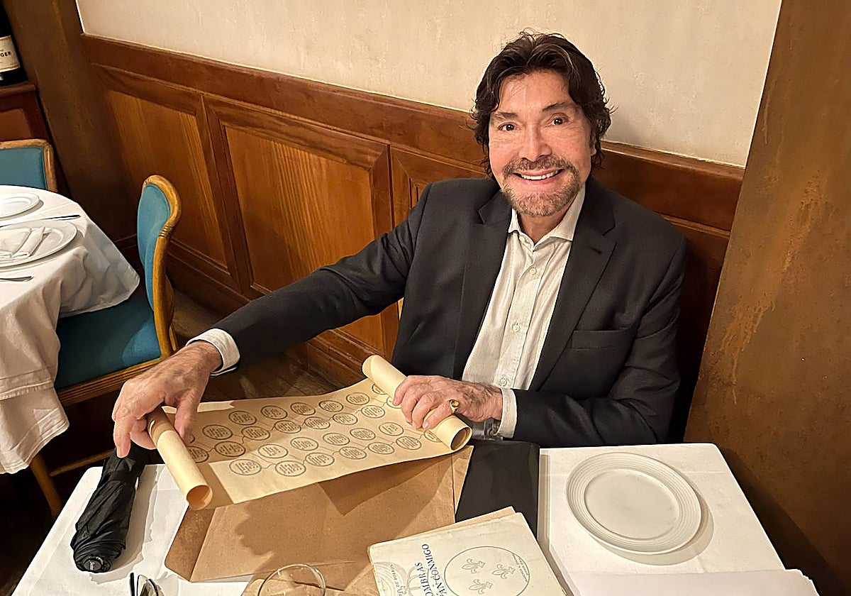 Juan de Borbón, en un restaurante brasileño