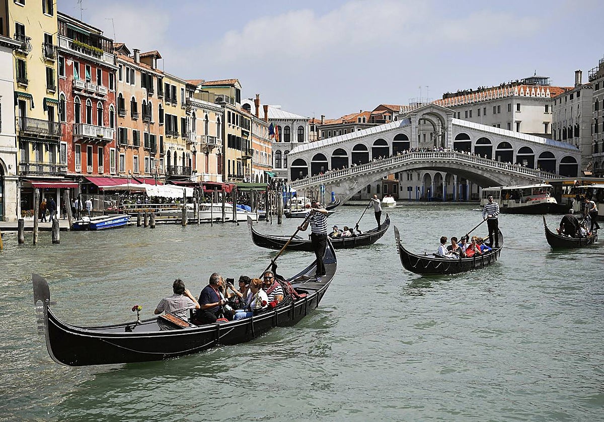 Turistas en Venecia