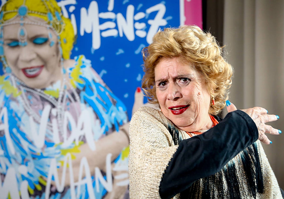 María Jiménez cuando presentó su disco 'La vida a mi manera', en Madrid