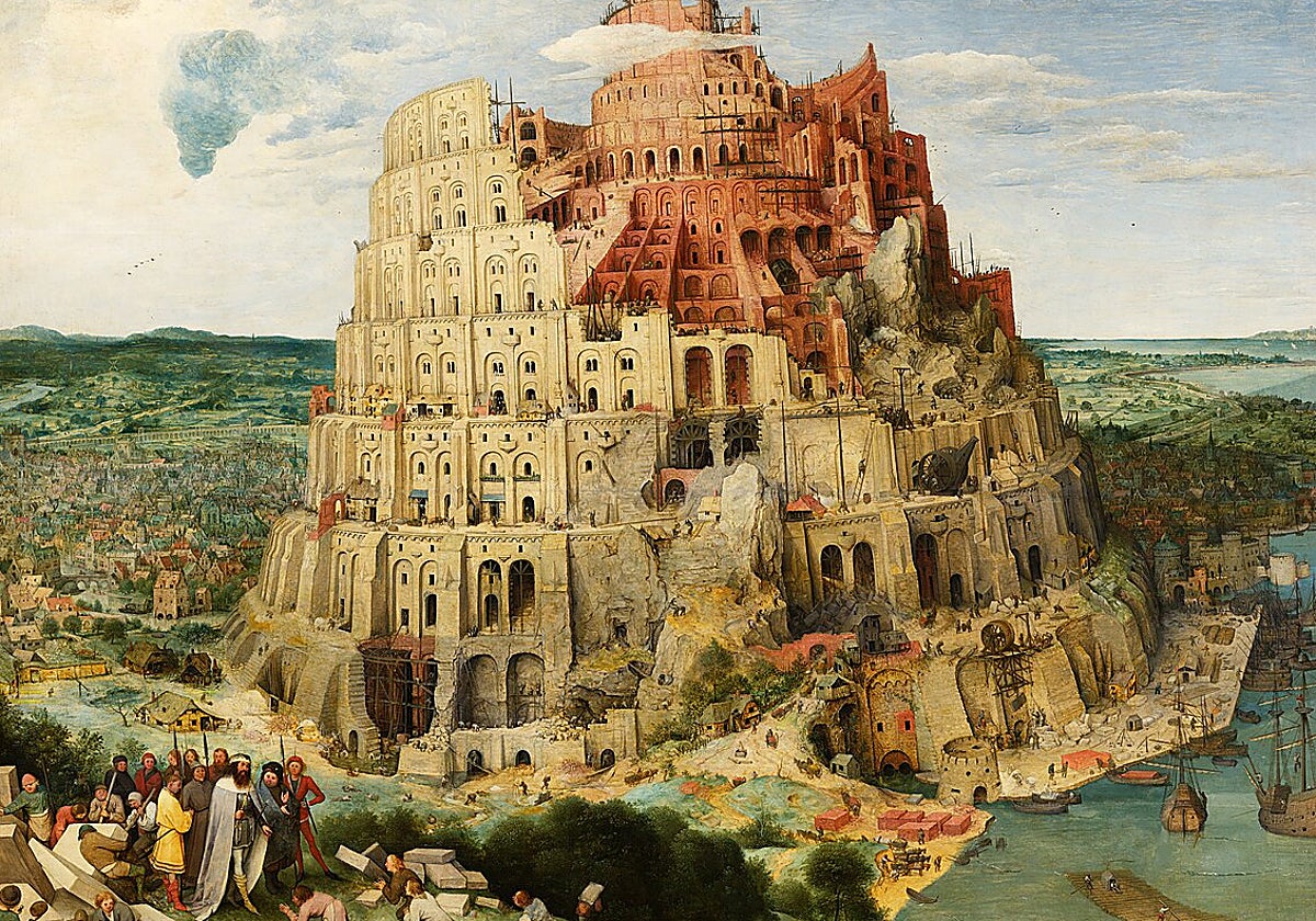 Detalle de 'La Torre de Babel',de Brueghel el Viejo