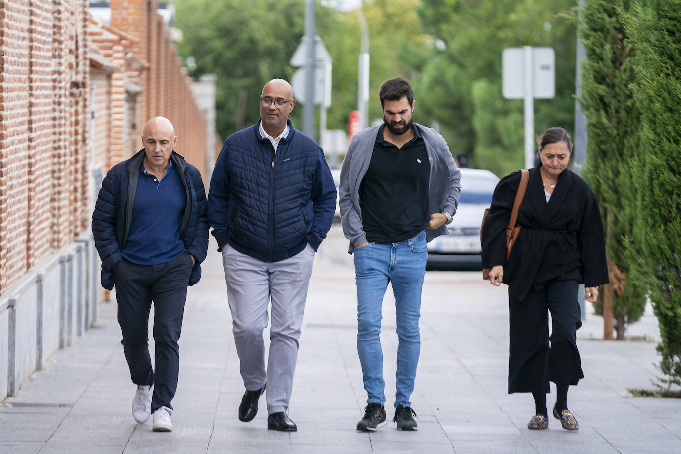 Los periodistas de Cope Julio Maldonado 'Maldini' y Jorge Armenteros, animador de 'Tiempo de Juego' junto a Pepe Domingo Castaño. A su lado, Rubén Cañizares, redactor de ABC y colaborador de Cope.