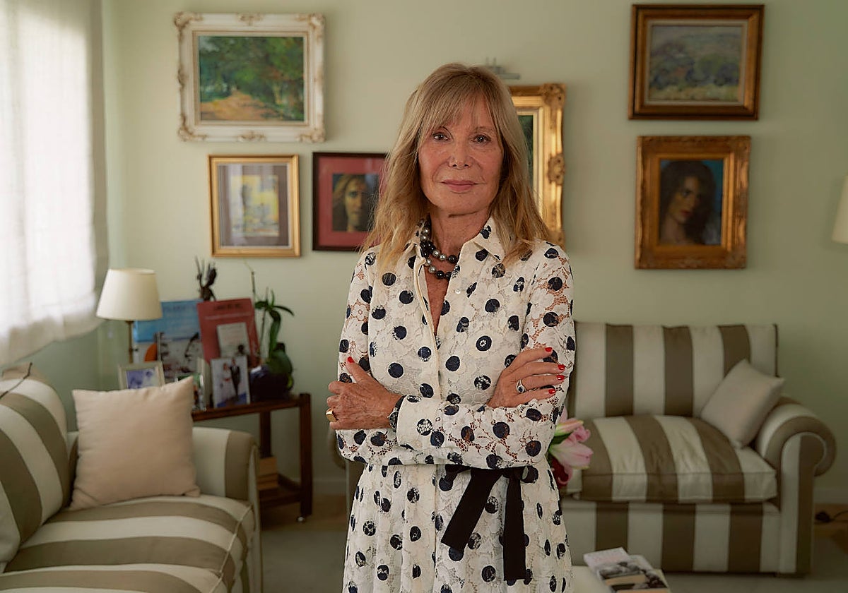 Pilar Eyre, fotografiada en su casa de Barcelona