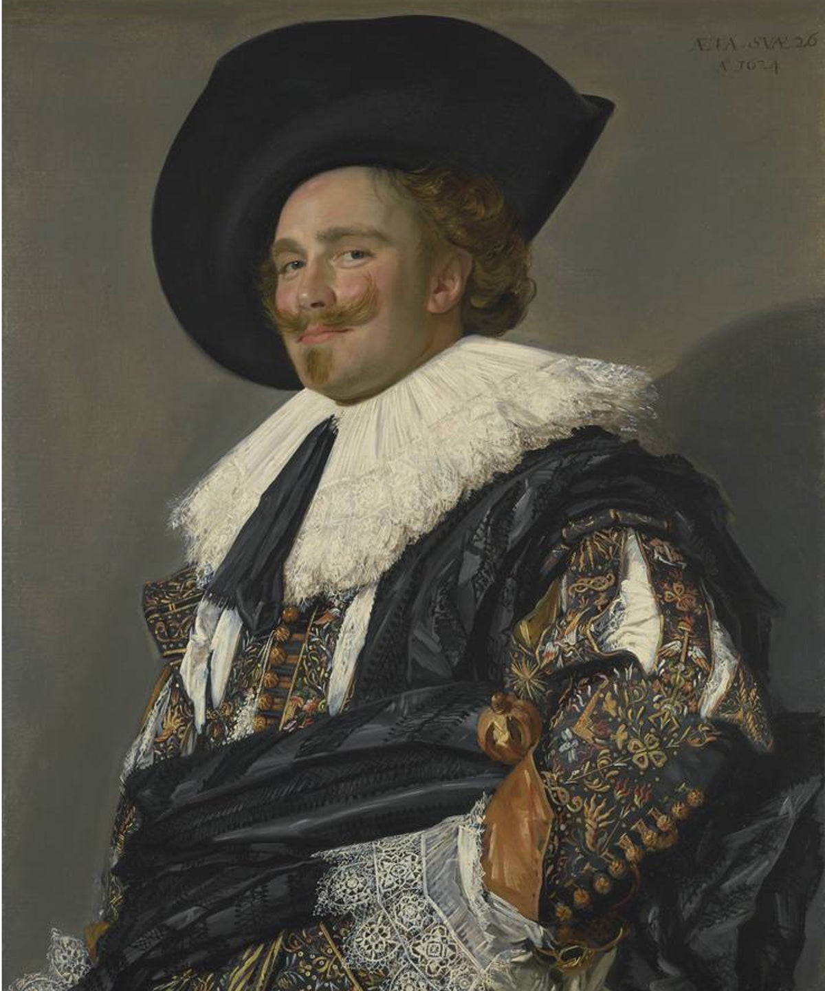 Frans Hals. 'El caballero sonriente' (1624)