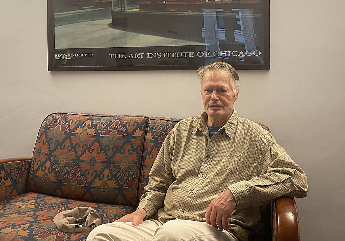 Le Clézio durante la entrevista con ABC