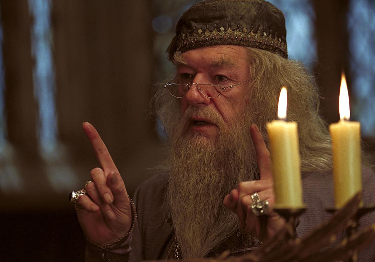 Michael Gambon caracterizado como Dumbledore en una imagen de archivo