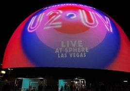 Numerosas estrellas se dan cita en el concierto de U2 que inauguraba la impresionante 'Sphere' de Las Vegas