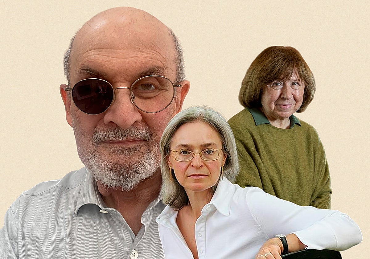 Salman Rusdie, Anna Politkovskaya y Svetlana Alexiévich