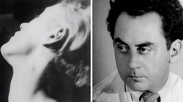 A la izquierda, Man Ray. 'El cuello (Lee Miller)', 1929. Man Ray Trust. A la derecha, Lee Miller. 'Man Ray', París, 1931. Lee Miller Archives, East Sussex, Inglaterra