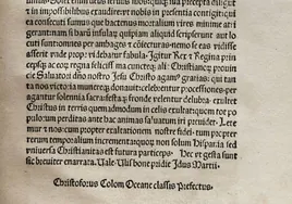 Subastan la edición más antigua de la carta de Colón en la que anunciaba a los Reyes Católicos el descubrimiento del Nuevo Mundo