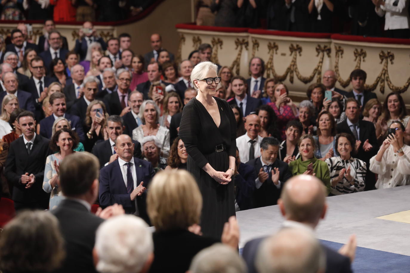 Meryl Streep, frene al estrado del Teatro Campoamor