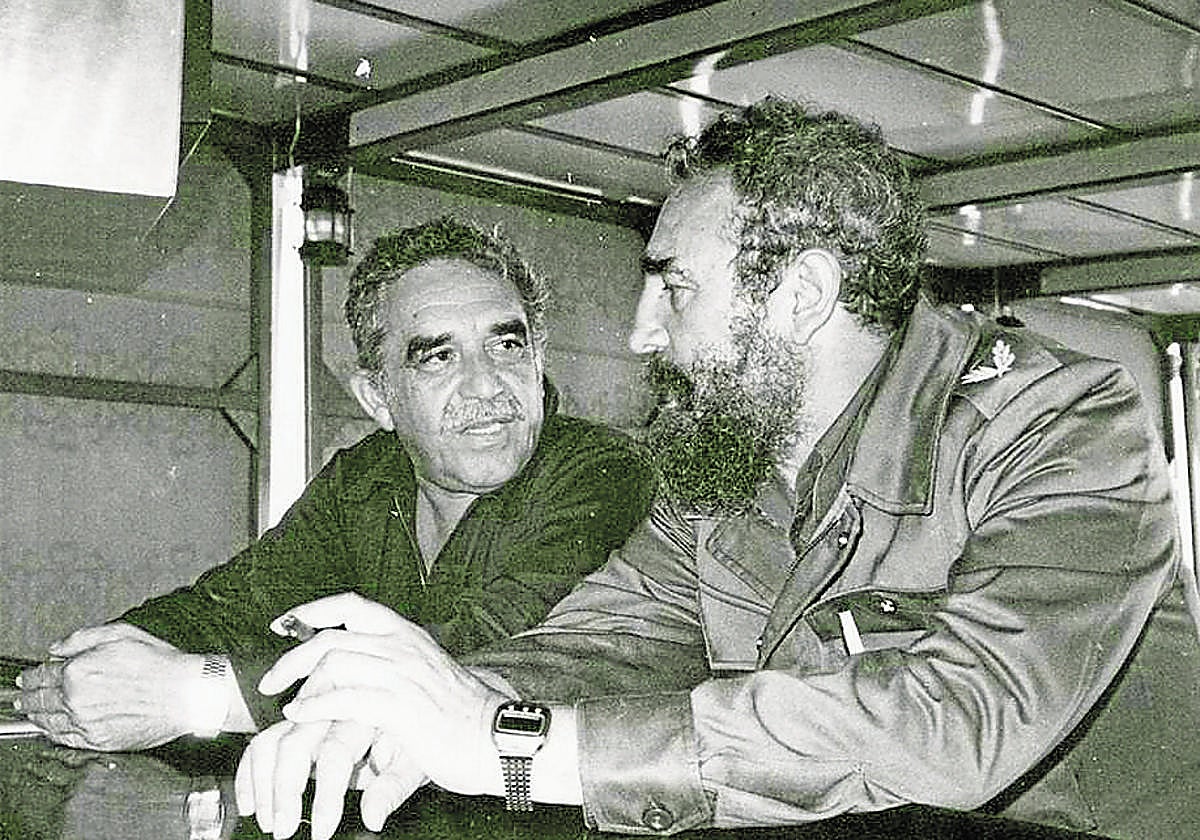 García Márquez, con Fidel Castro