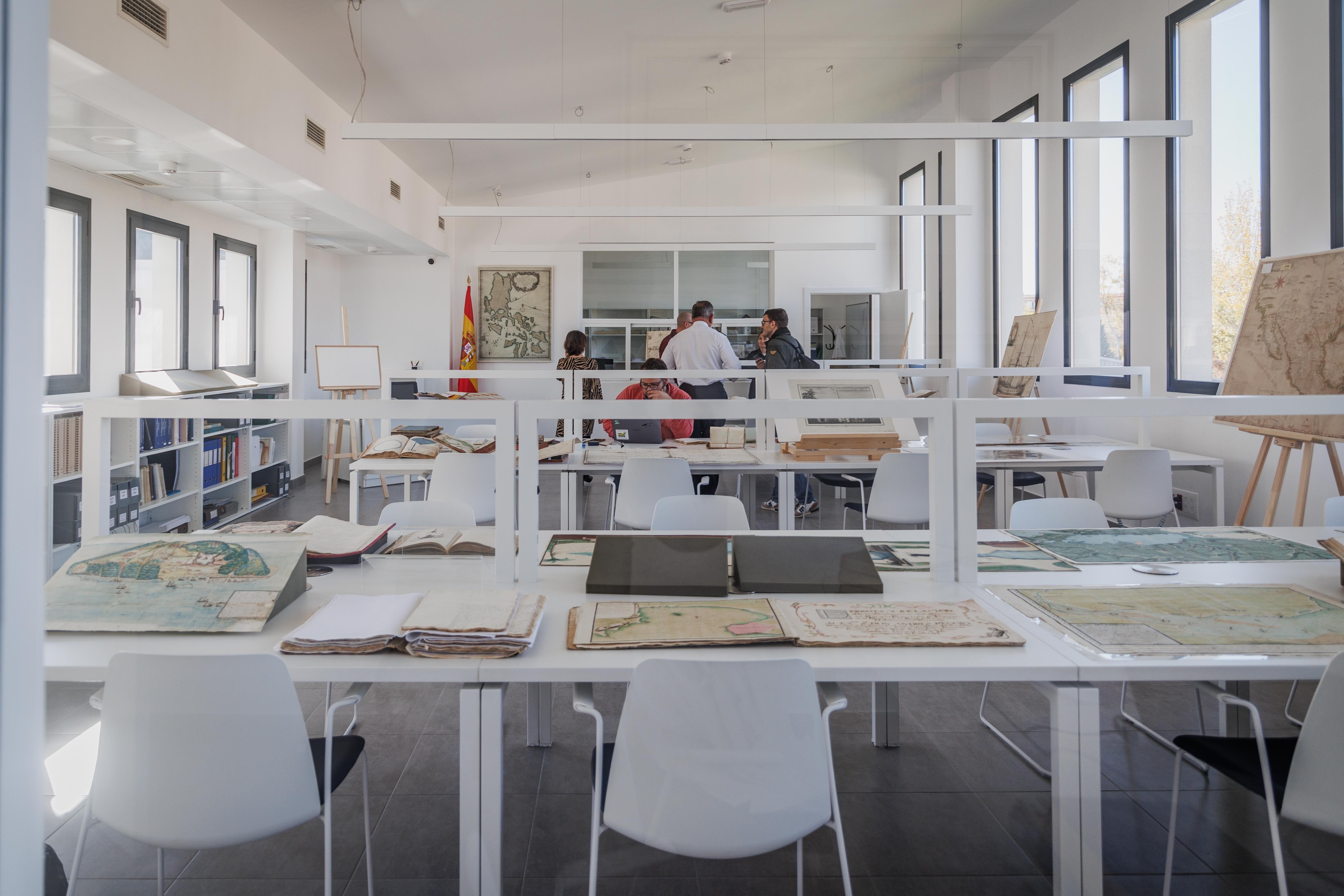 Sala de lectura de la nueva sede del archivo