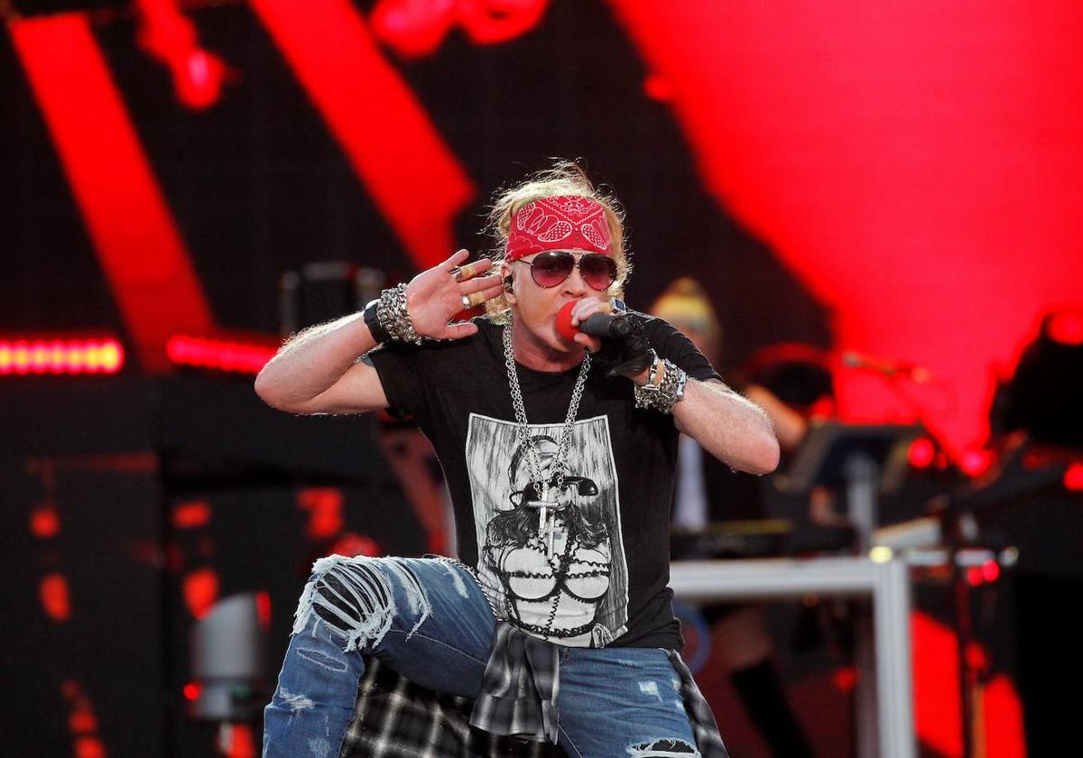 El vocalista de Guns N' Roses, Axl Rose, en una imagen de archivo.