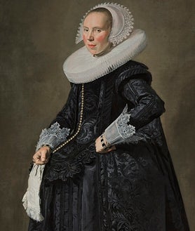 Imagen secundaria 2 - Arriba, 'Grupo familiar en un paisaje' (1648), de la colección del Museo Thyssen. Sobre estas líneas, 'Retrato de Pieter(?) Verdonck' (Galerías Nacionales de Escocia), y 'Retrato de una mujer, probablemente Cunera van Baersdorp' (Colección Susan y Matthew Weatherbie)