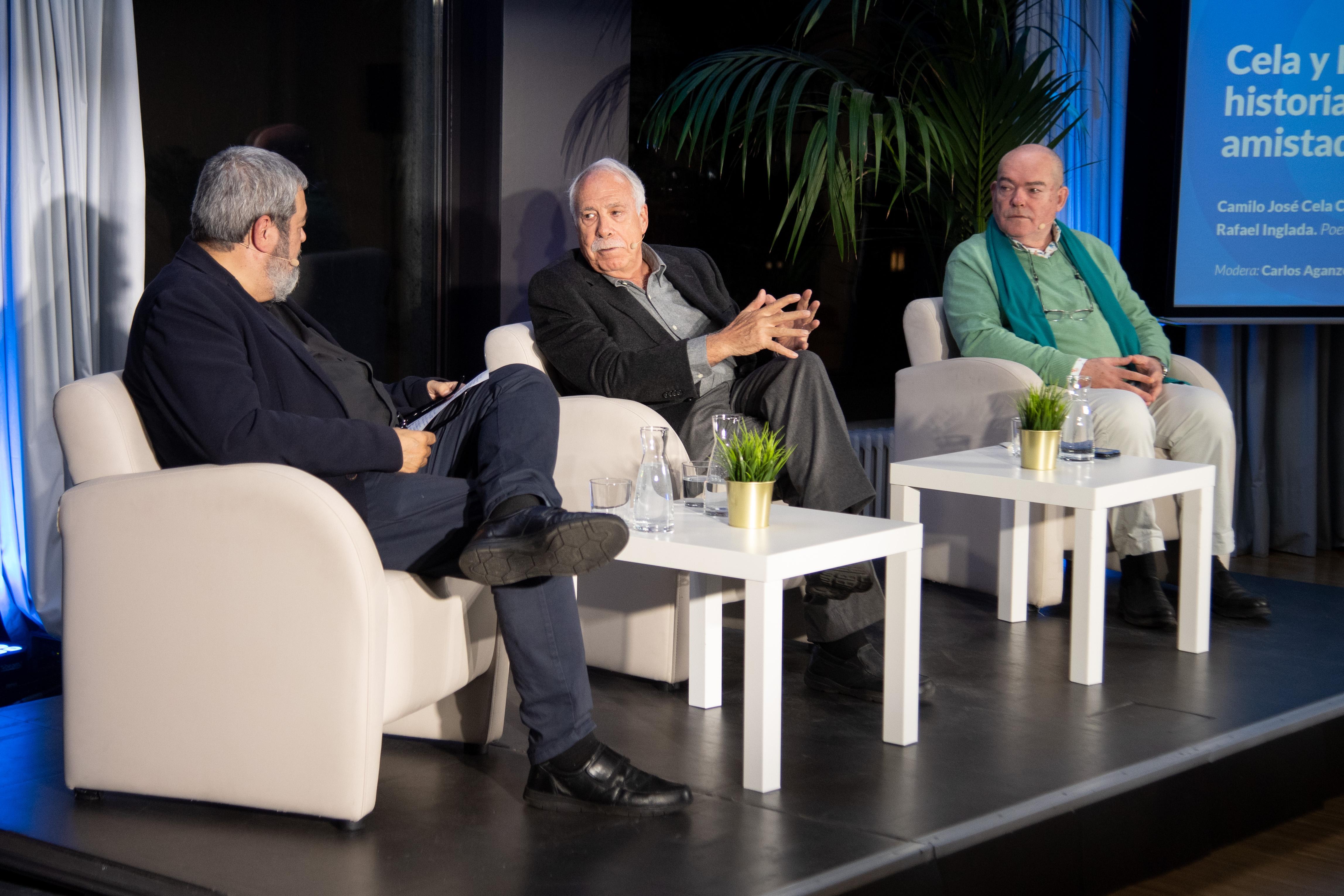 De izquierda a derecha: Carlos Aganzo, Camilo José Cela Conde y Rafael Inglada
