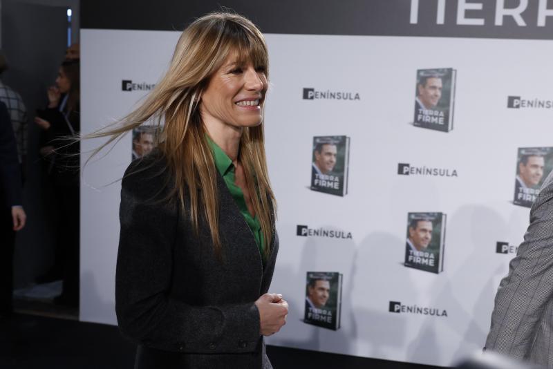 Begoña Gómez, en la presentación del libro de su marido, Pedro Sánchez