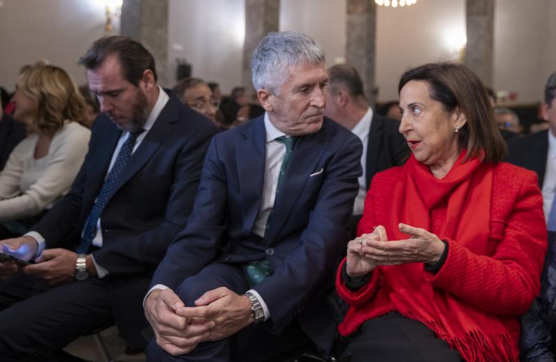 Los ministros Puente, Grande-Marlaska y Robles