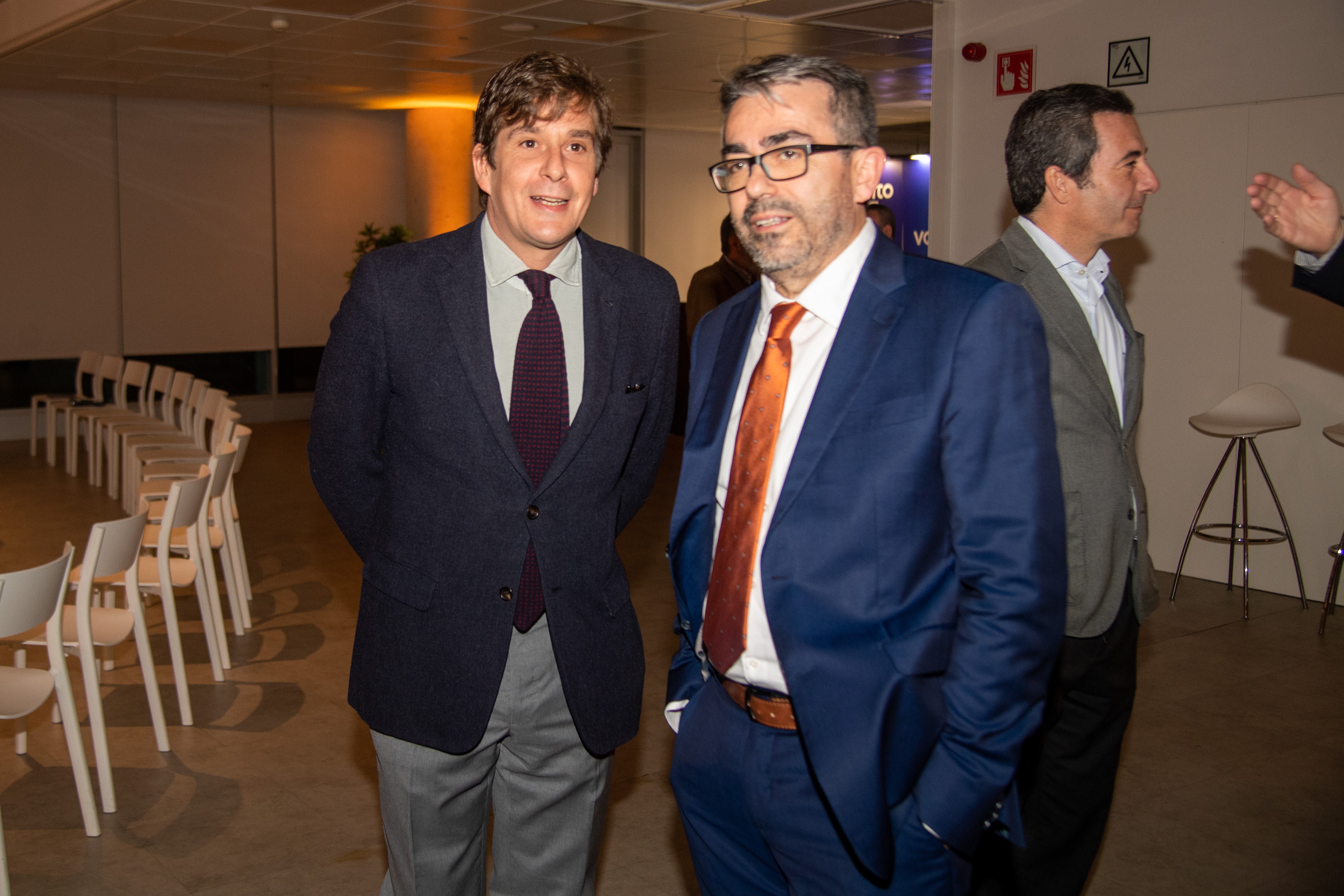 A.J. Ussía y Jesús García Calero en la entrega del Premio de Periodismo David Gistau