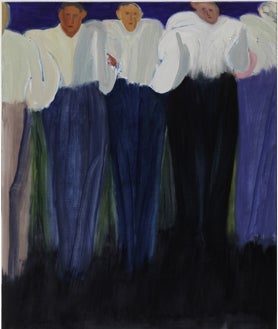 Imagen secundaria 2 - Arriba, 'Spatiovore' (1959), de Constant. Sobre estas líneas, 'Downtown' (2005), de Mark Lewis, y 'Cadena humana' (2014), de Firenze Lai