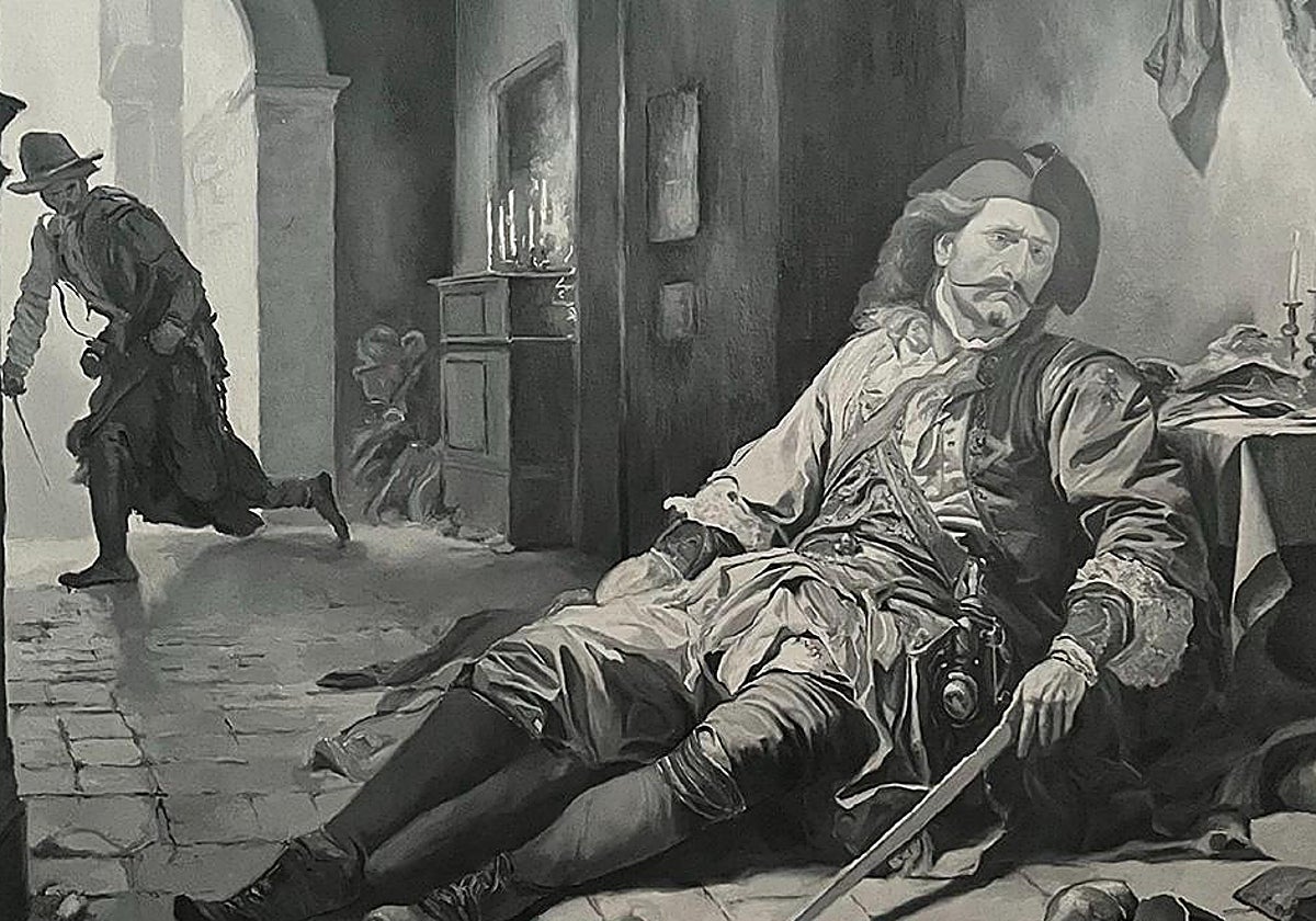 'Capitán Alatristre tras un duelo', de Alejo Segarra Banegas, una de las obras expuestas en la muestra