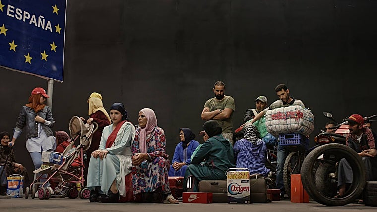 Uno de los momentos de la película de la franco-marroqu