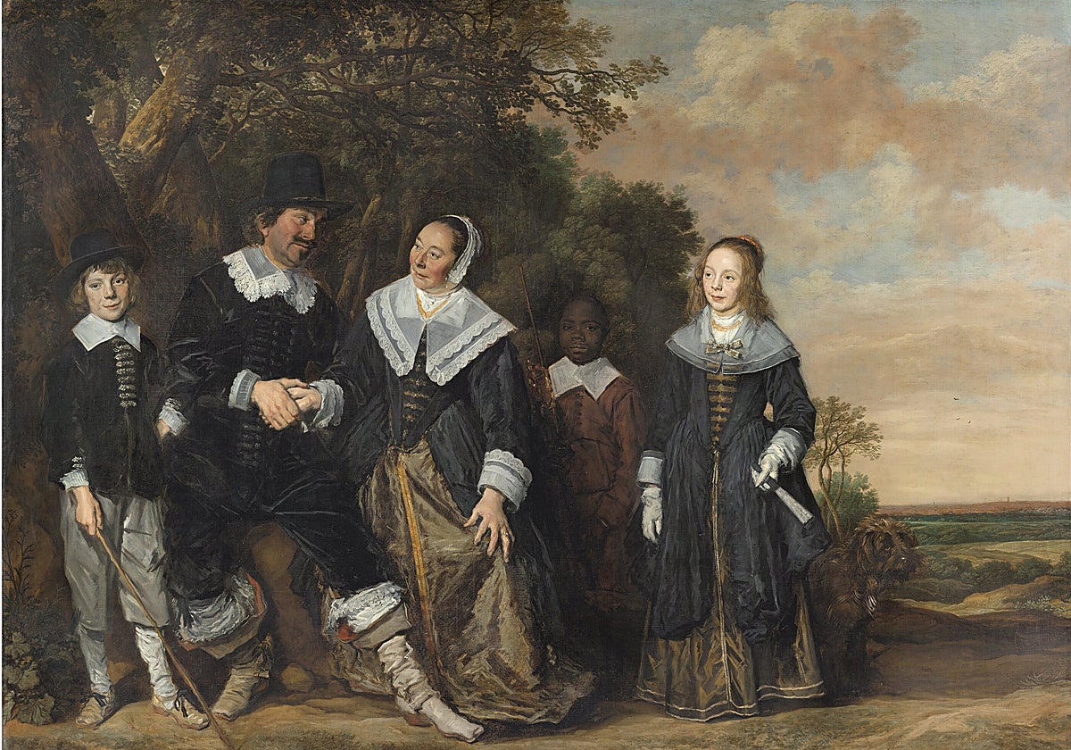 'Grupo familiar ante un paisaje', de Frans Hals