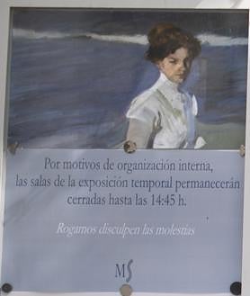 Imagen secundaria 2 - El Museo Arqueológico o el Museo Sorolla (en las fotos) han cerrado salas o reducido horarios por falta de personal