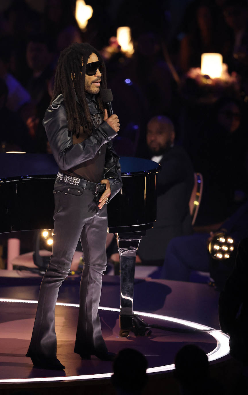 Lenny Kravitz también actuó en la ceremonia