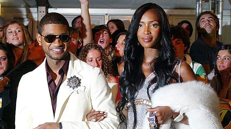 Usher y Naomi Campbell mantuvieron una breve relación en 2004