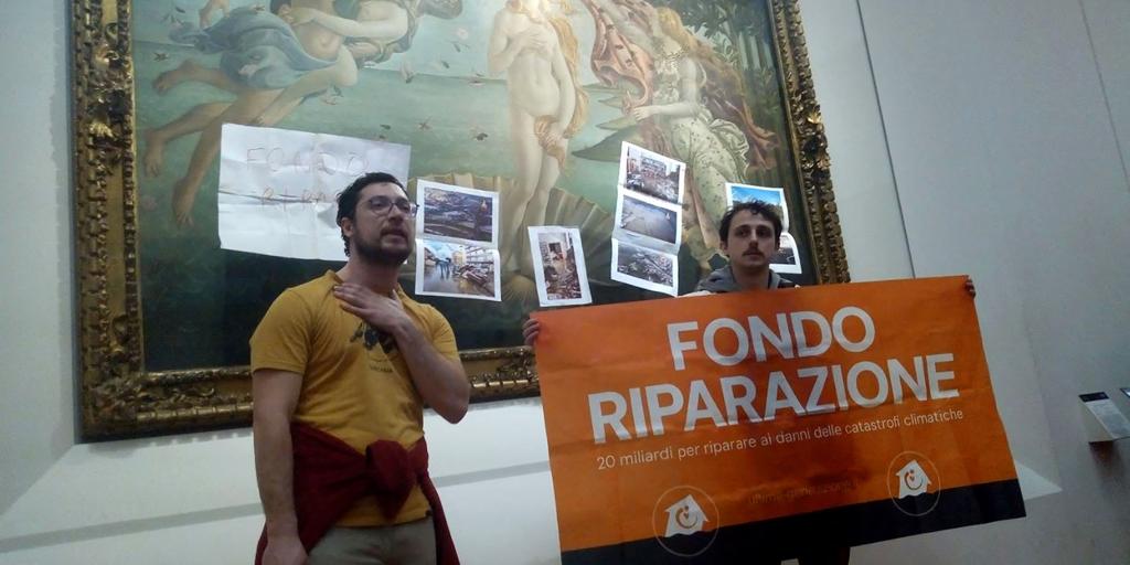 Bir grup çevre aktivisti Botticelli'nin Venüs'üne zarar verdi