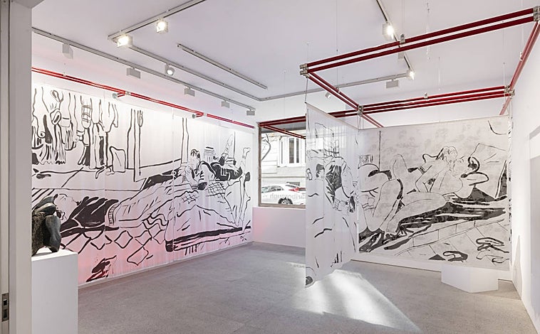 Imagen principal - En las imágenes, algunas de las obras de los proyectos que actualmente expone Marlborough