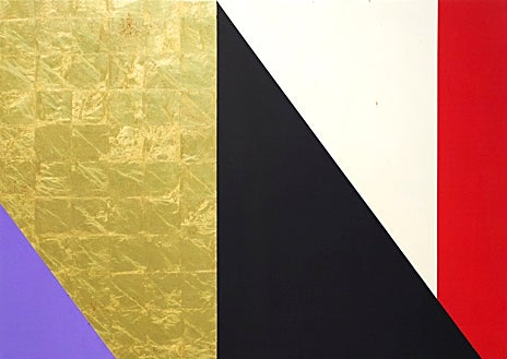 Imagen secundaria 1 - Arriba, obra de la serie 'Umbrales', de Cristina Gamón (Shiras Galería). Abajo, obra de Isabela Puga (Galería Bat Alberto Cornejo) y, a su derecha, Alejandro Monge sobre una de sus esculturas