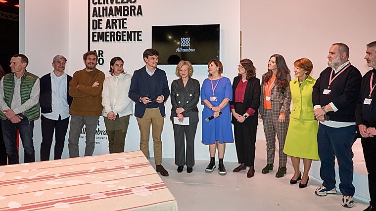 Entrega del premio Cervezas Alhambra de arte emergente a Fermín Jiménez Landa
