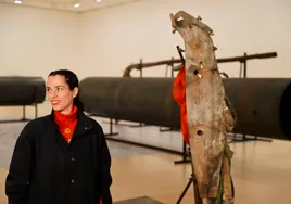 'Vascular', de June Crespo, en el Museo Guggenheim:  La ternura de lo escultórico