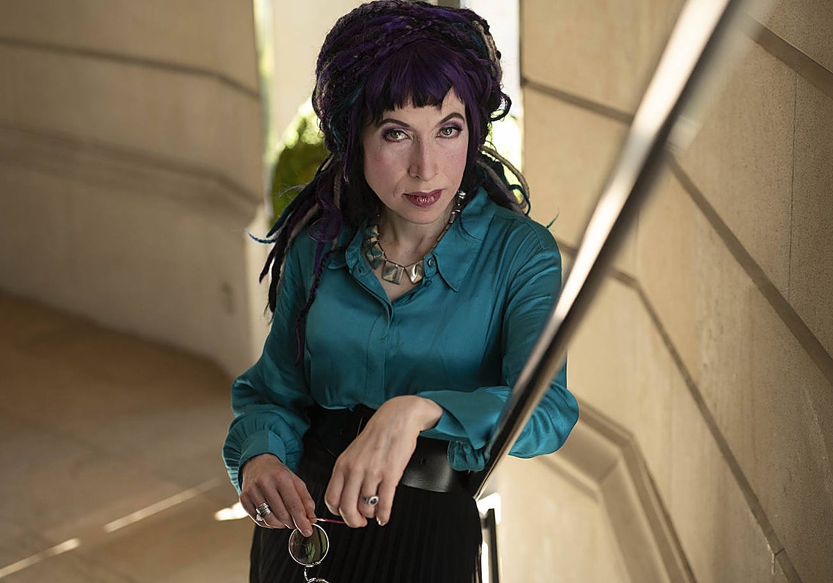 Sofi Oksanen, fotografiada en Barcelona