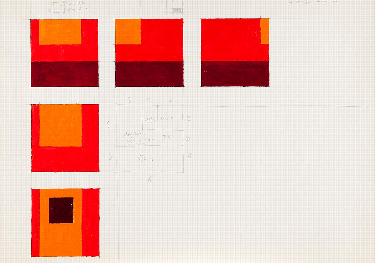 Estudios para 'construcciones moduladas' (1967)