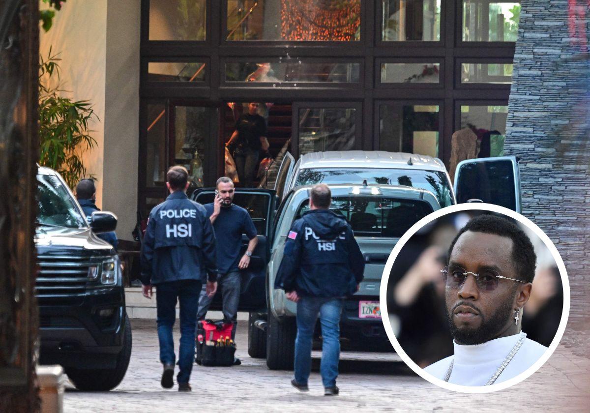 Registro en la casa de Miami e imagen del propio Sean Combs
