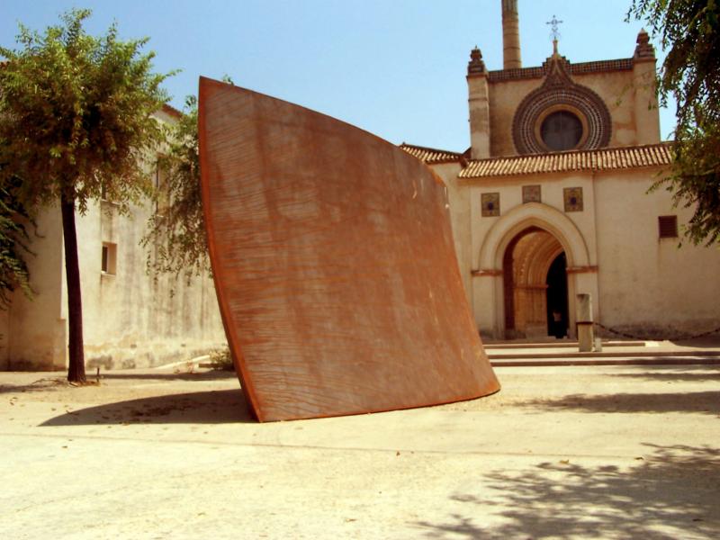 La instalación de Richard Serra en 2004 que presidió la entrada al Monasterio de la Cartuja