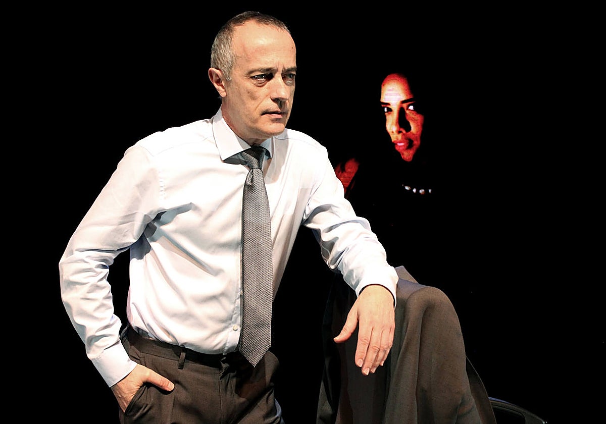 Chema Ruiz, en un momento de la obra