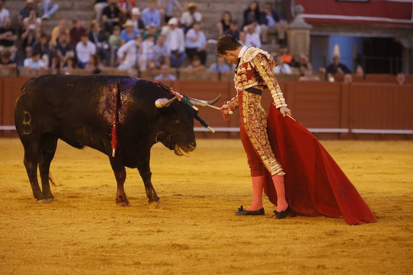 Calerito, en la corrida del 7 de abril en la Maestranza de Sevilla