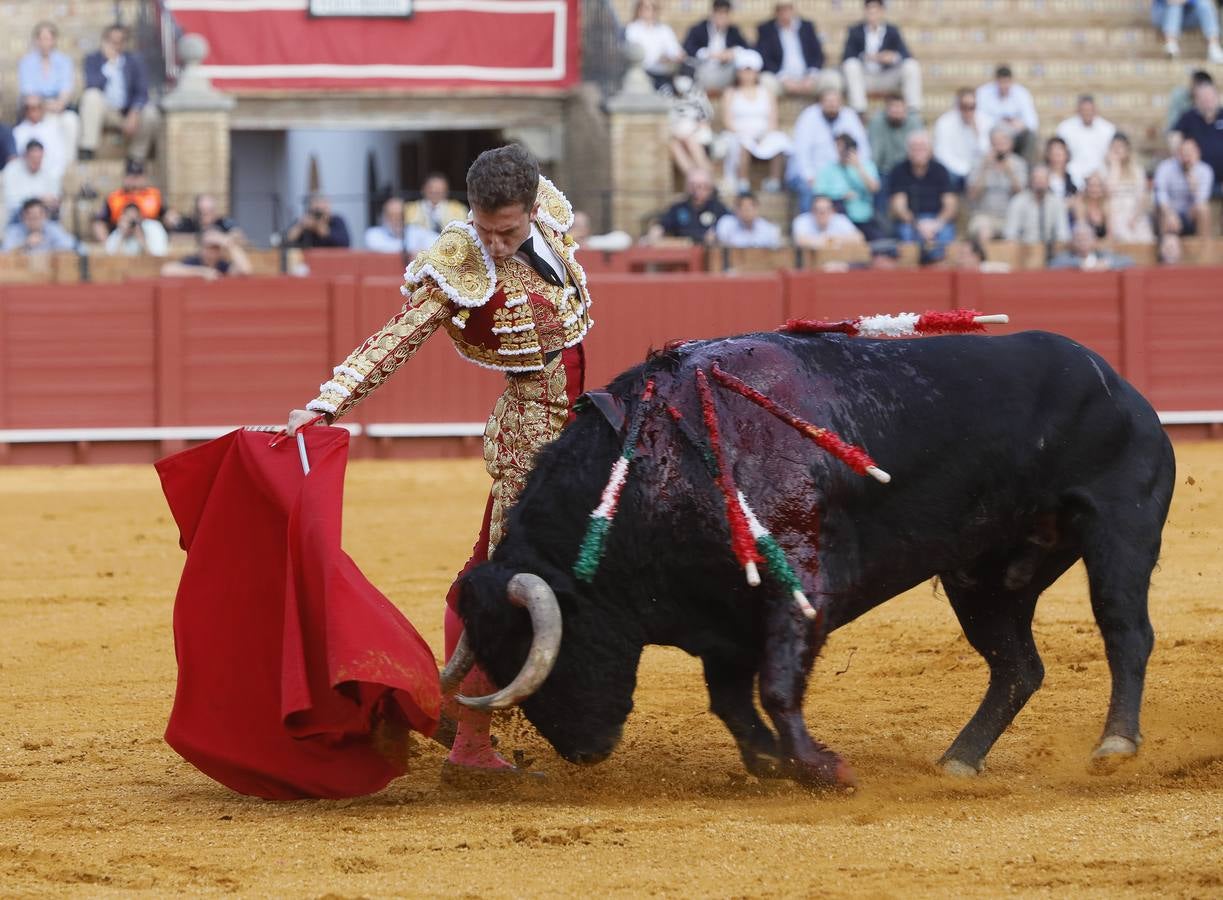 Calerito, en la corrida del 7 de abril en la Maestranza de Sevilla