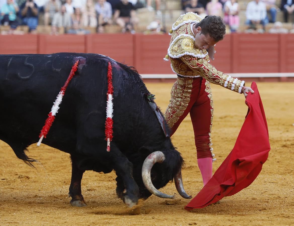 Calerito, en la corrida del 7 de abril en la Maestranza de Sevilla