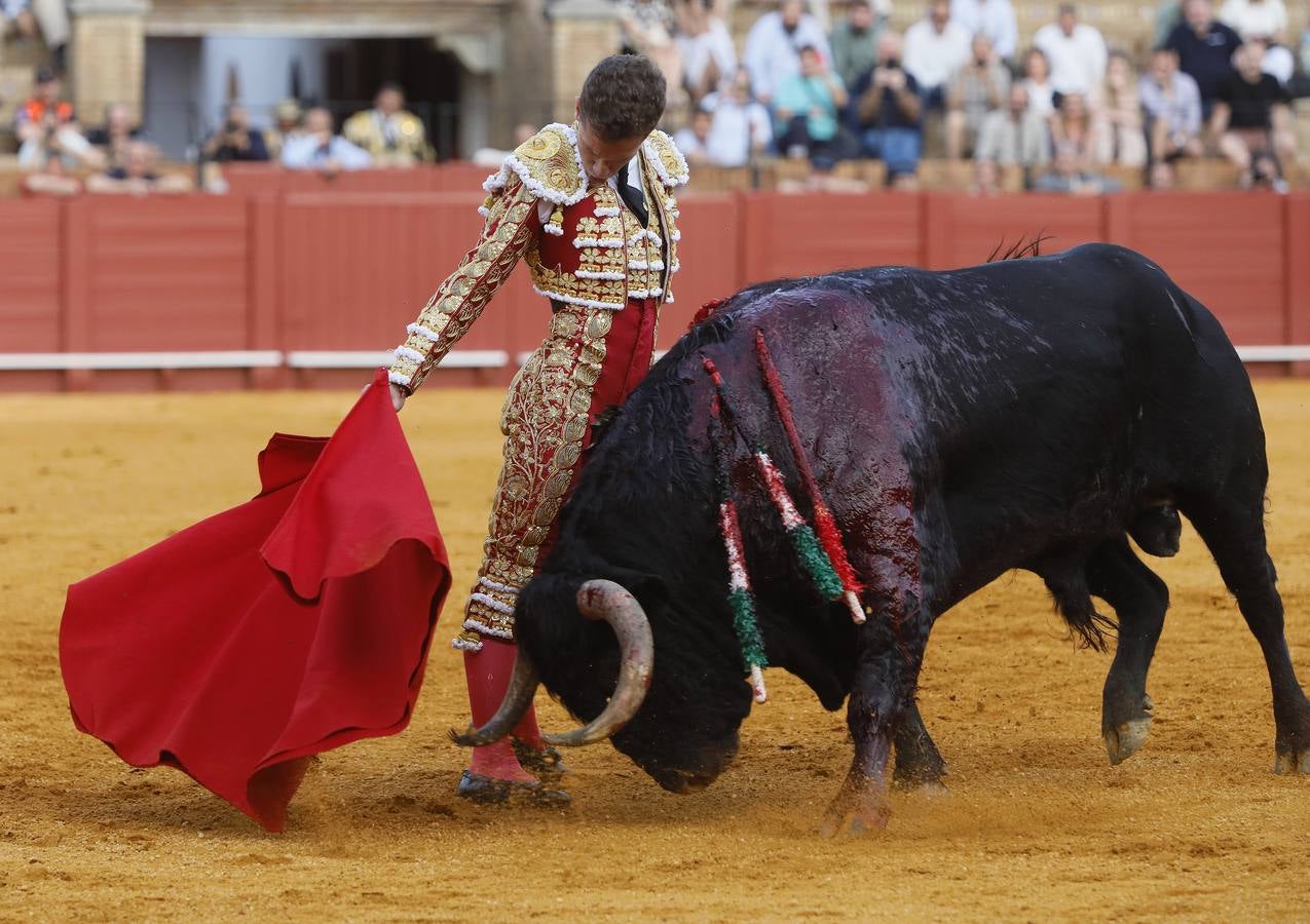Calerito, en la corrida del 7 de abril en la Maestranza de Sevilla