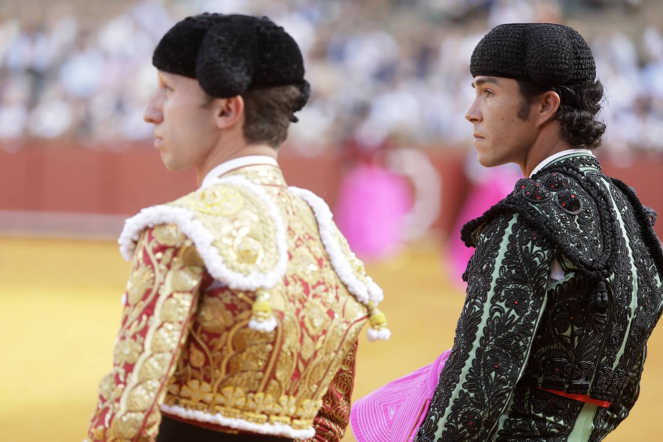 Corrida del 7 de abril en la Maestranza con los toreros Lama de Góngora, Ruiz Gijón y Calerito