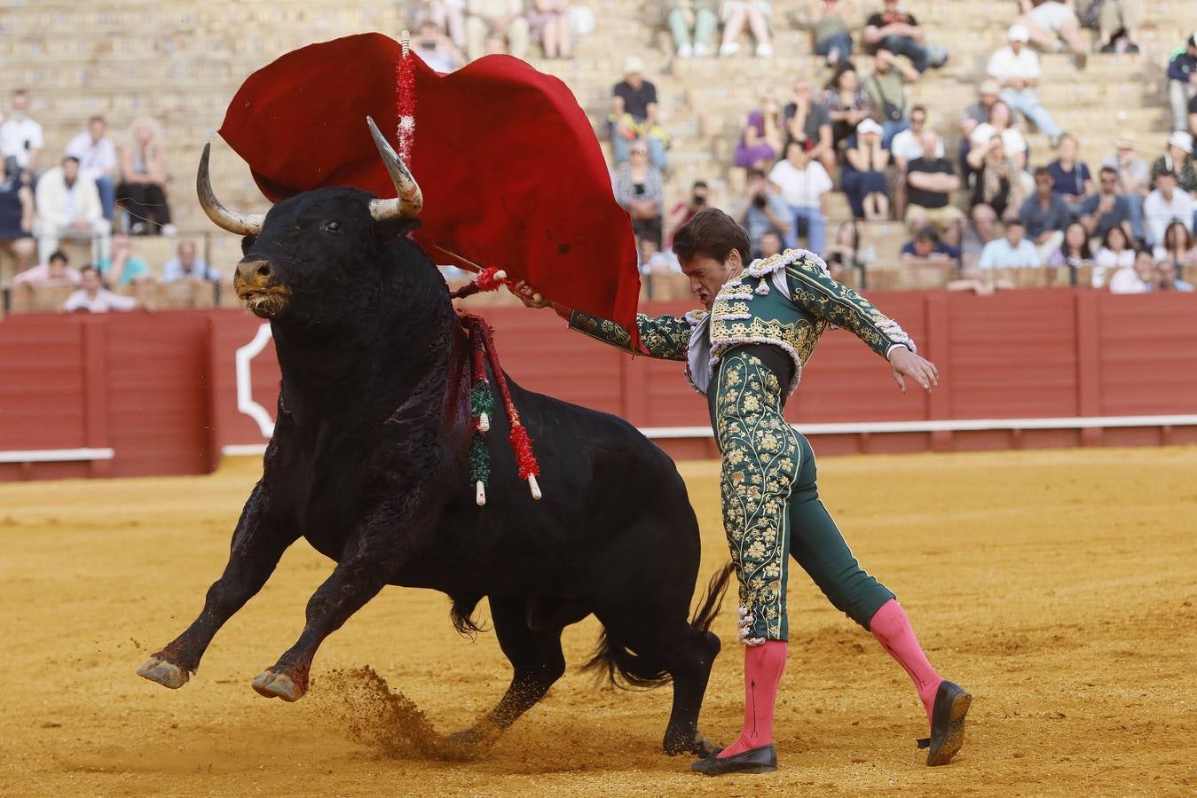 Lama  de Góngora, en la corrida del 7 de abril en la Maestranza de Sevilla