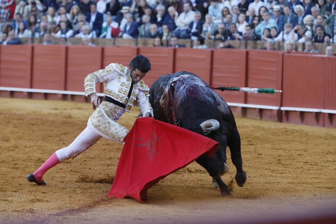José Garrido le cortó una oreja a uno de sus toros de Santiago Domecq