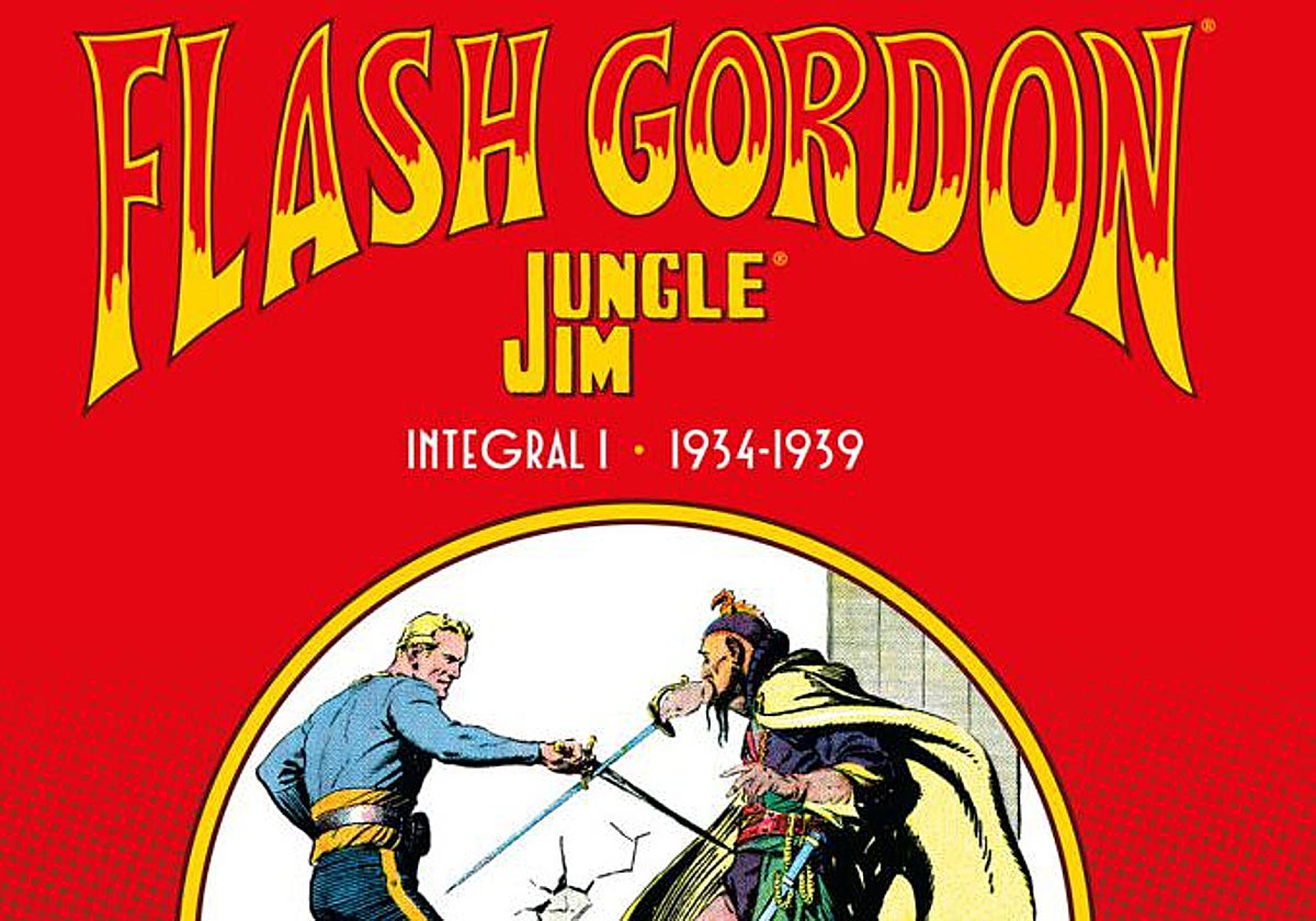 Detalle de la portada de 'Flash Gordon'