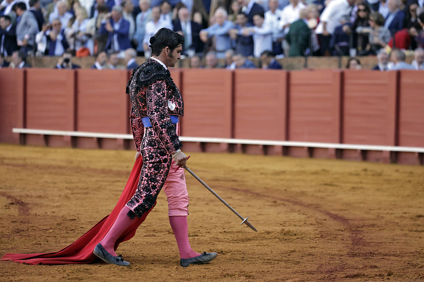 Morante de la Puebla, en la corrida del 11 de abril en la Maestranza de Sevilla