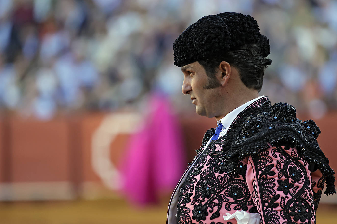 Morante de la Puebla, en la corrida del 11 de abril en la Maestranza de Sevilla